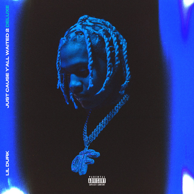 a blue and white album cover lildurk